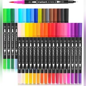 Dual Tip Art Markers Set - Multicolor 34pc